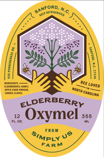 Elderberry Oxymel - 12 fluid ounces